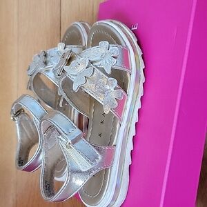 Kelly & Katie Metallic Butterfly Kids Sandals
